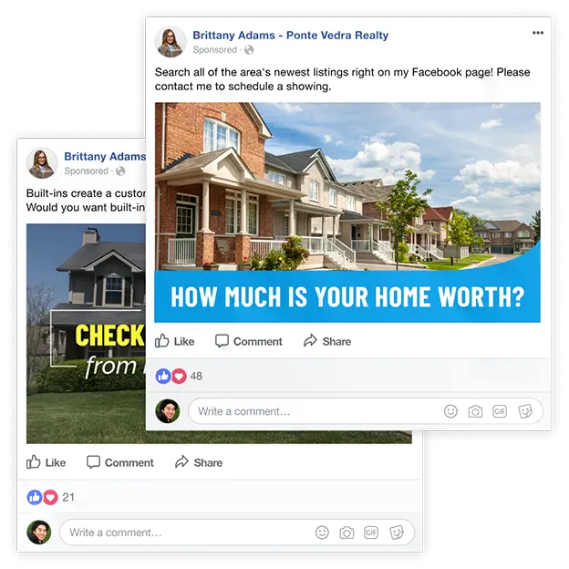 Home Value Leads Tool Facebook Posts